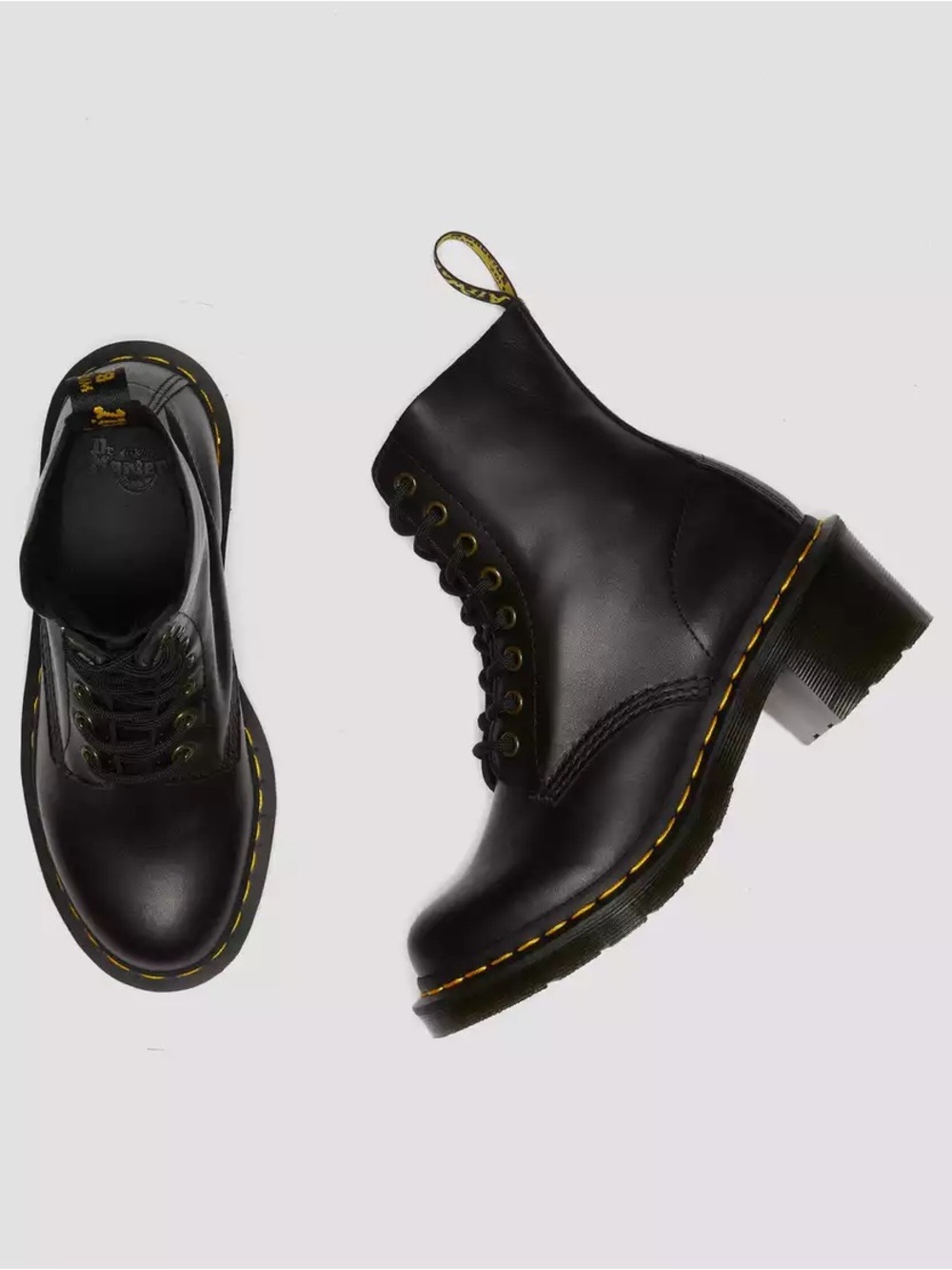 DR. MARTENS Clemency Made in England Vintage Black Boots